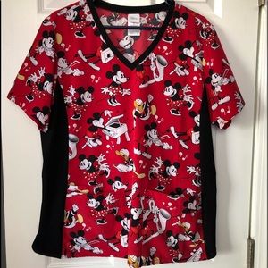 Women’s Disney Mini Mouse Scrub Top